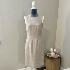 Antonio Melani Light Tan Tweed Sleeveless Dress